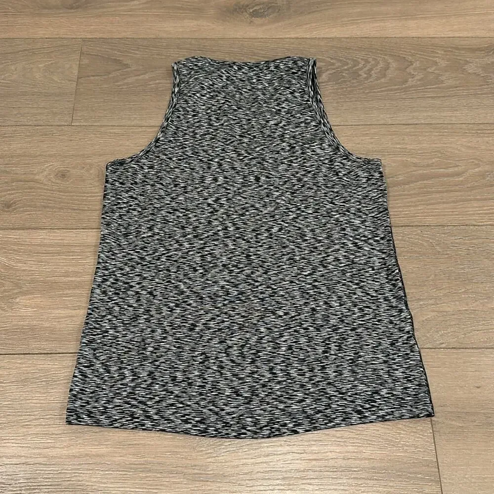 NIKE Black White Blue Blur Abstract Buttery Soft Active‎ Workout Gym Tank Top S